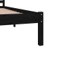 Estructura de cama madera maciza de pino negro 180x200 cm de vidaXL, Camas y somieres - Ref: Foro24-810449, Precio: 121,57 €,...