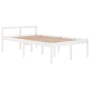 Bed for seniors solid white pine wood 120x200 cm by vidaXL, Beds and slatted bases - Ref: Foro24-810610, Price: 98,99 €, Disc...