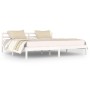 Estructura de cama madera maciza de pino blanco 200x200 cm de vidaXL, Camas y somieres - Ref: Foro24-810451, Precio: 95,01 €,...