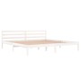 Estructura de cama madera maciza de pino blanco 200x200 cm de vidaXL, Camas y somieres - Ref: Foro24-810451, Precio: 95,01 €,...