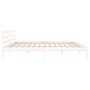 Estructura de cama madera maciza de pino blanco 200x200 cm de vidaXL, Camas y somieres - Ref: Foro24-810451, Precio: 95,01 €,...