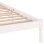 Estructura de cama madera maciza de pino blanco 200x200 cm de vidaXL, Camas y somieres - Ref: Foro24-810451, Precio: 95,01 €,...