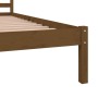 Estructura de cama madera maciza de pino marrón miel 150x200 cm de vidaXL, Camas y somieres - Ref: Foro24-810438, Precio: 110...