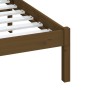 Honey brown solid pine wood bed frame 120x200 cm by vidaXL, Beds and slatted bases - Ref: Foro24-3100587, Price: 130,98 €, Di...