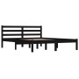 Estructura de cama madera maciza de pino negro 140x190 cm de vidaXL, Camas y somieres - Ref: Foro24-810414, Precio: 122,15 €,...