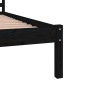 Estructura de cama madera maciza de pino negro 140x190 cm de vidaXL, Camas y somieres - Ref: Foro24-810414, Precio: 122,15 €,...