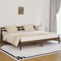 Estructura de cama madera maciza de pino marrón miel 200x200 cm de vidaXL, Camas y somieres - Ref: Foro24-810453, Precio: 114...