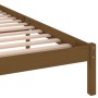 Estructura de cama madera maciza de pino marrón miel 200x200 cm de vidaXL, Camas y somieres - Ref: Foro24-810453, Precio: 114...