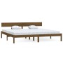 Estructura de cama madera maciza pino marrón miel 200x200 cm de vidaXL, Camas y somieres - Ref: Foro24-810170, Precio: 83,33 ...