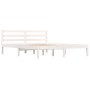 Estructura de cama madera maciza de pino blanco 150x200 cm de vidaXL, Camas y somieres - Ref: Foro24-810436, Precio: 99,40 €,...