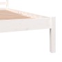 Estructura de cama madera maciza de pino blanco 150x200 cm de vidaXL, Camas y somieres - Ref: Foro24-810436, Precio: 99,40 €,...