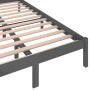 Sofá cama madera maciza de pino gris 120x200 cm de vidaXL, Camas y somieres - Ref: Foro24-810427, Precio: 106,93 €, Descuento: %