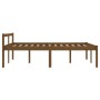 Estructura de cama madera maciza doble marrón miel 120x190cm de vidaXL, Camas y somieres - Ref: Foro24-810587, Precio: 123,07...