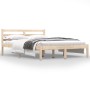 Solid pine wood bed frame 135x190 cm by vidaXL, Beds and slatted bases - Ref: Foro24-810405, Price: 89,33 €, Discount: %