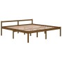 Elderly bed solid honey brown pine wood 200x200 cm by vidaXL, Beds and slatted bases - Ref: Foro24-810637, Price: 133,58 €, D...