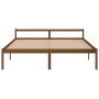 Elderly bed solid honey brown pine wood 200x200 cm by vidaXL, Beds and slatted bases - Ref: Foro24-810637, Price: 133,58 €, D...