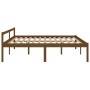 Elderly bed solid honey brown pine wood 200x200 cm by vidaXL, Beds and slatted bases - Ref: Foro24-810637, Price: 133,58 €, D...