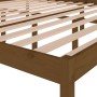 Elderly bed solid honey brown pine wood 200x200 cm by vidaXL, Beds and slatted bases - Ref: Foro24-810637, Price: 133,58 €, D...