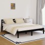 Estructura de cama madera maciza de pino negro 160x200 cm de vidaXL, Camas y somieres - Ref: Foro24-810444, Precio: 117,41 €,...