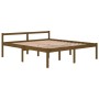 Elderly bed solid honey brown pine wood 180x200 cm by vidaXL, Beds and slatted bases - Ref: Foro24-810632, Price: 83,53 €, Di...