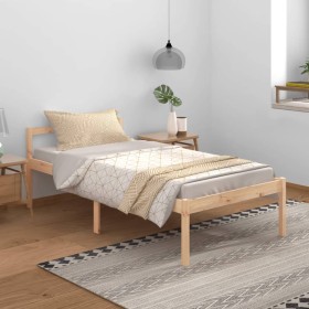 Bed for seniors solid pine wood 100x200 cm by vidaXL, Beds and slatted bases - Ref: Foro24-810604, Price: 110,72 €, Discount: %