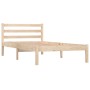 Estructura de cama madera maciza de pino 90x190 cm de vidaXL, Camas y somieres - Ref: Foro24-810395, Precio: 65,84 €, Descuen...