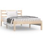 Estructura de cama madera maciza de pino 90x190 cm de vidaXL, Camas y somieres - Ref: Foro24-810395, Precio: 65,84 €, Descuen...