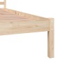 Estructura de cama madera maciza de pino 90x190 cm de vidaXL, Camas y somieres - Ref: Foro24-810395, Precio: 65,84 €, Descuen...