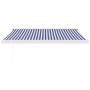 Toldo retráctil aluminio y tela azul y blanco 3x2,5 m de vidaXL, Toldos - Ref: Foro24-3154521, Precio: 427,09 €, Descuento: %