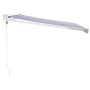 Toldo retráctil aluminio y tela azul y blanco 3x2,5 m de vidaXL, Toldos - Ref: Foro24-3154521, Precio: 427,09 €, Descuento: %