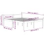 Bett für Senioren aus massivem Kiefernholz 160x200 cm von vidaXL, Betten und Lattenroste - Ref: Foro24-810624, Preis: 91,57 €...