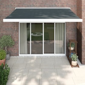 Retractable aluminum awning and anthracite gray fabric 3.5x2.5 m by vidaXL, Awnings - Ref: Foro24-3154537, Price: 473,58 €, D...