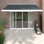 Retractable aluminum awning and anthracite gray fabric 3.5x2.5 m by vidaXL, Awnings - Ref: Foro24-3154537, Price: 473,58 €, D...