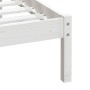 Solid white pine wood bed frame 90x200 cm by vidaXL, Beds and slatted bases - Ref: Foro24-3100575, Price: 93,99 €, Discount: %