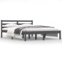 Estructura de cama madera maciza de pino gris 140x190 cm de vidaXL, Camas y somieres - Ref: Foro24-810412, Precio: 122,99 €, ...