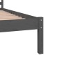 Estructura de cama madera maciza de pino gris 140x190 cm de vidaXL, Camas y somieres - Ref: Foro24-810412, Precio: 122,99 €, ...