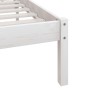 Solid white pine wood bed frame 90x190 cm by vidaXL, Beds and slatted bases - Ref: Foro24-810113, Price: 75,99 €, Discount: %