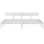 Estructura de cama madera maciza de pino blanco 200x200 cm de vidaXL, Camas y somieres - Ref: Foro24-810168, Precio: 92,99 €,...