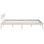 Estructura de cama madera maciza de pino blanco 200x200 cm de vidaXL, Camas y somieres - Ref: Foro24-810168, Precio: 92,99 €,...