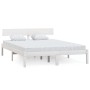 Estructura de cama madera maciza de pino 120x200 cm de vidaXL, Camas y somieres - Ref: Foro24-810143, Precio: 93,59 €, Descue...