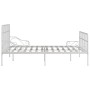 Estructura de cama con somier metal blanco 200x200 cm de vidaXL, Camas y somieres - Ref: Foro24-284607, Precio: 134,73 €, Des...