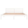 Estructura de cama madera maciza de pino blanco 160x200 cm de vidaXL, Camas y somieres - Ref: Foro24-810441, Precio: 103,39 €...