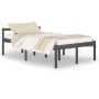 Bed for seniors solid gray pine wood 120x200 cm by vidaXL, Beds and slatted bases - Ref: Foro24-810611, Price: 126,92 €, Disc...