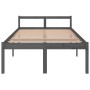 Cama para personas mayores madera maciza pino gris 120x200 cm de vidaXL, Camas y somieres - Ref: Foro24-810611, Precio: 126,9...