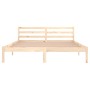 Solid pine wood bed frame 160x200 cm by vidaXL, Beds and slatted bases - Ref: Foro24-810440, Price: 103,83 €, Discount: %