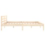 Solid pine wood bed frame 160x200 cm by vidaXL, Beds and slatted bases - Ref: Foro24-810440, Price: 103,83 €, Discount: %