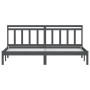 Solid gray pine wood bed frame 200x200 cm by vidaXL, Beds and slatted bases - Ref: Foro24-3100611, Price: 153,99 €, Discount: %