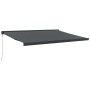 Toldo retráctil aluminio y tela gris antracita 4,5x3 m de vidaXL, Toldos - Ref: Foro24-3154564, Precio: 579,36 €, Descuento: %