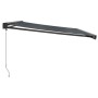 Toldo retráctil aluminio y tela gris antracita 4,5x3 m de vidaXL, Toldos - Ref: Foro24-3154564, Precio: 579,36 €, Descuento: %