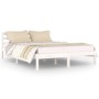 Estructura de cama madera maciza de pino blanco 140x200 cm de vidaXL, Camas y somieres - Ref: Foro24-810431, Precio: 92,99 €,...